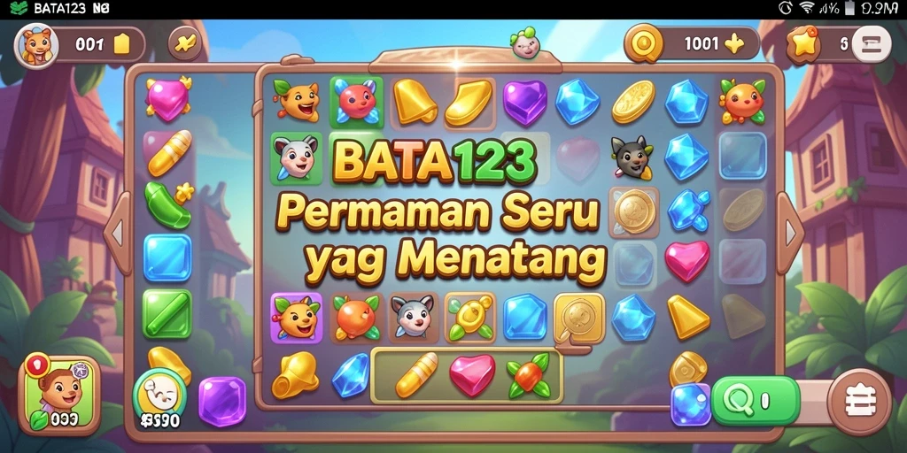 Tangkapan layar BATA123 dengan gameplay Match-3 yang seru.