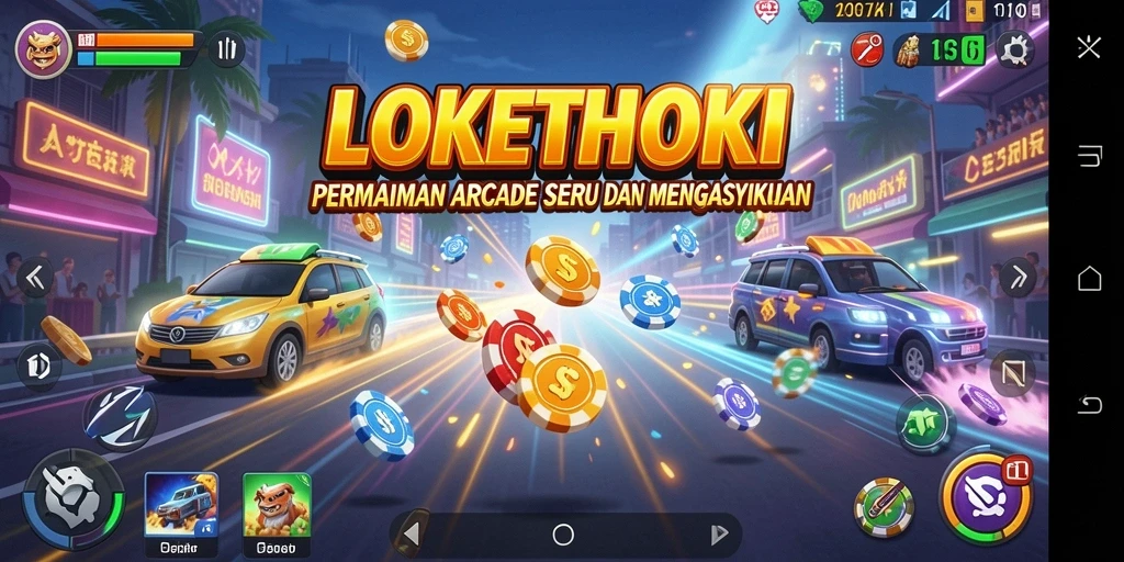 Tampilan gameplay LOKETHOKI dengan tantangan seru dan aksi cepat.