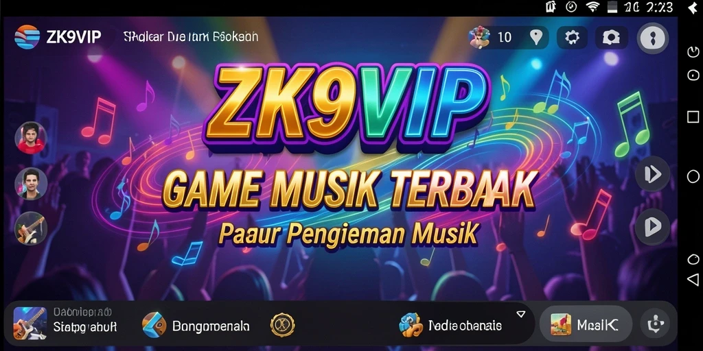 Tampilan gameplay ZK9VIP dengan fitur musik yang interaktif.